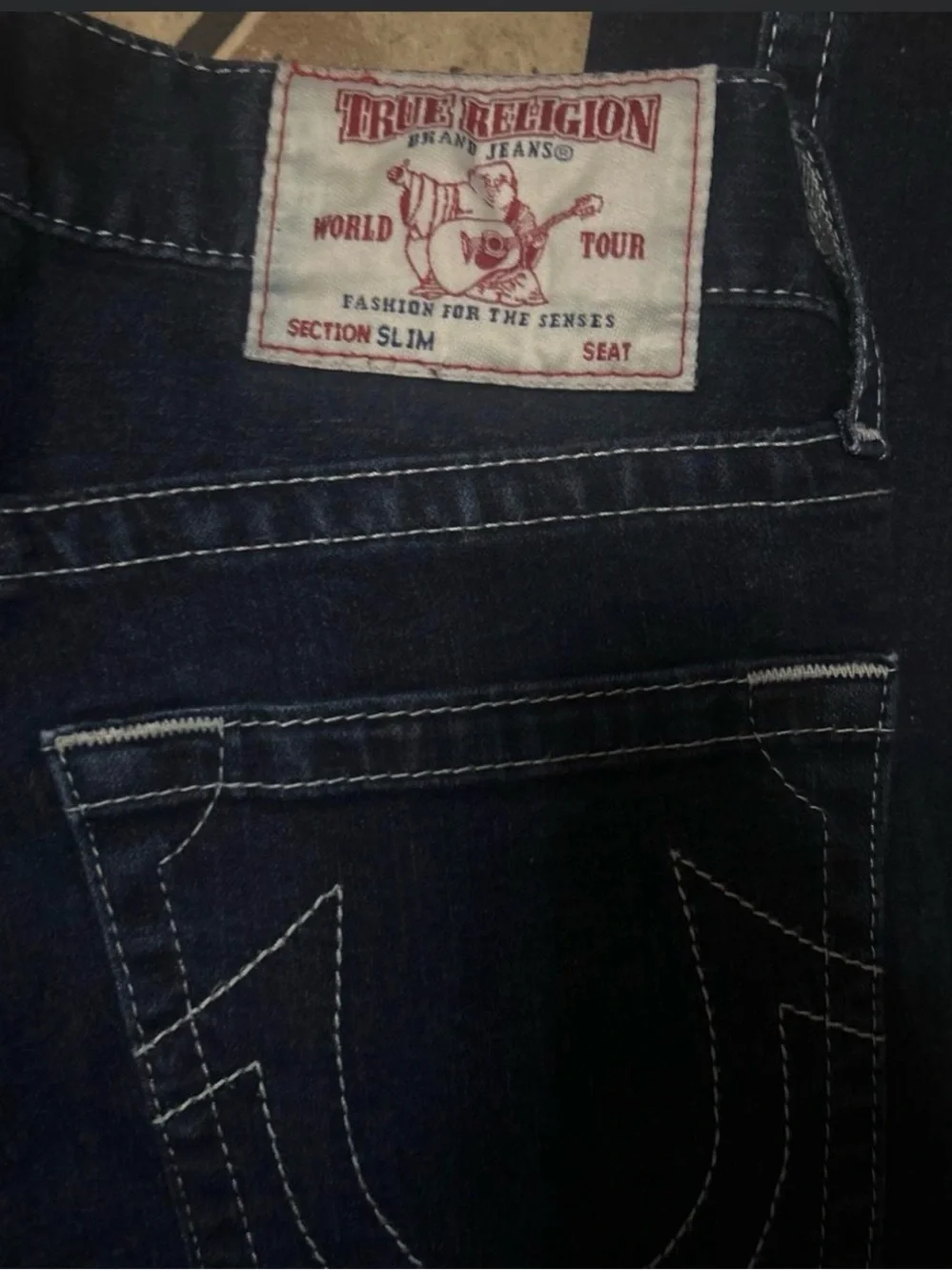 Men Dark Blue Straight-Leg Jeans size 30